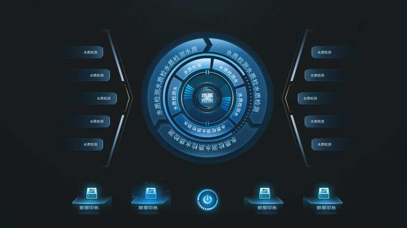 智慧大楼可视化逻辑架构图-采灵感-cailinggan.com