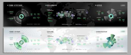 科技数据可视化展板-采灵感-https://www.cailinggan.com/