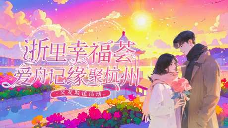 友谊联会活动背景板-采灵感-https://www.cailinggan.com/