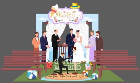 婚礼现场门头-采灵感-https://www.cailinggan.com/