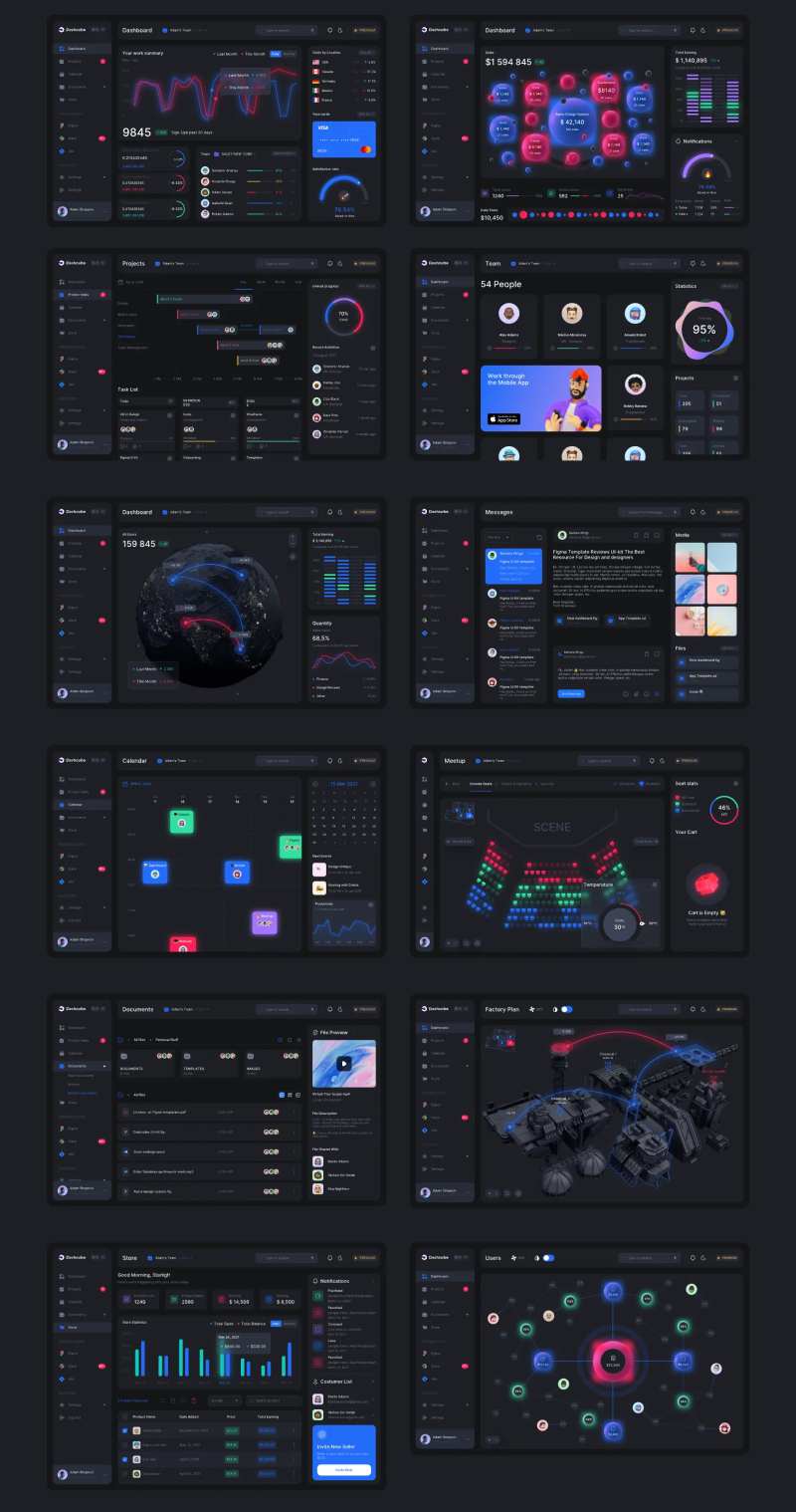 B端数据可视化UI设计-采灵感-cailinggan.com