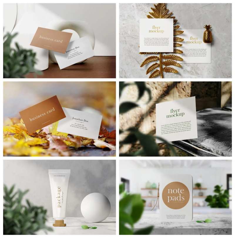 信纸宣传册册子信封样机-采灵感-cailinggan.com