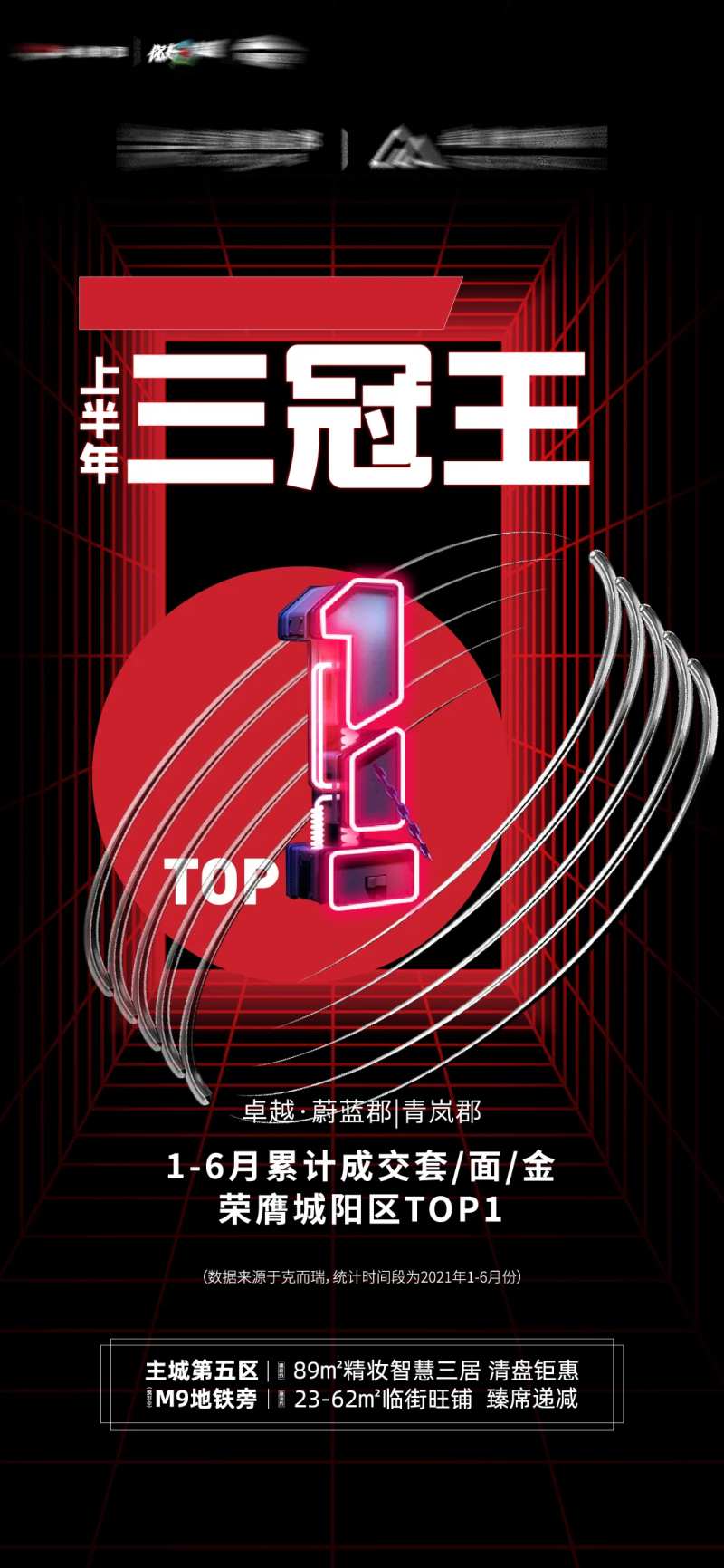 房地产热销三冠王潮流刷屏海报                                                                                                                                                                                          -采灵感-cailinggan.com