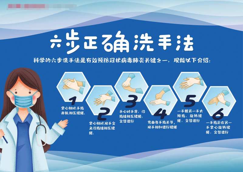 疫情卫生科普卡通展板海报-采灵感-cailinggan.com