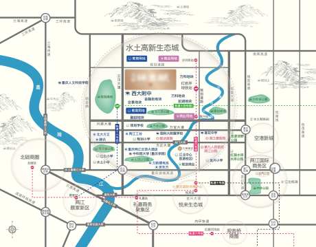 地产区位图海报-采灵感-https://www.cailinggan.com/