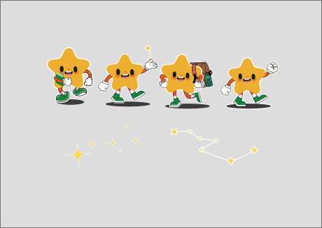 星星贴纸-采灵感-https://www.cailinggan.com/