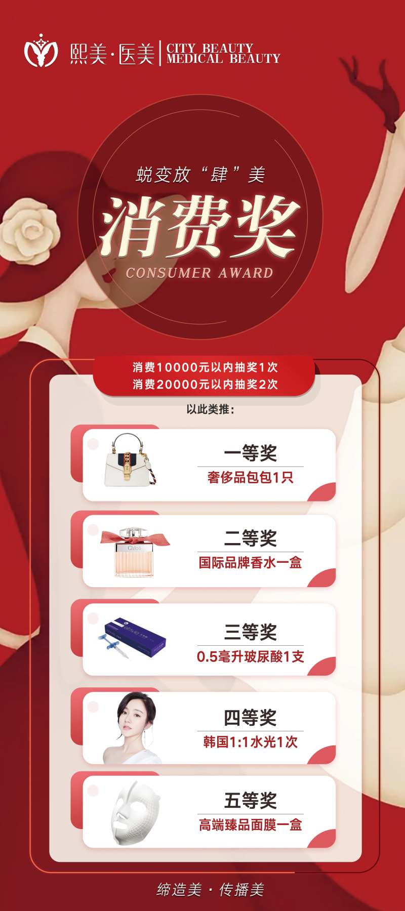 医美活动消费抽奖展架-采灵感-cailinggan.com