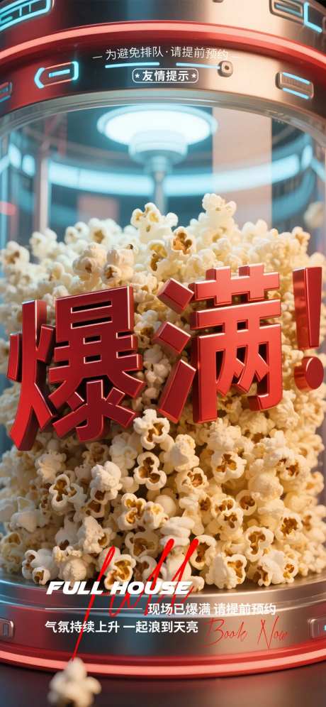 酒吧夜店日常预定转场爆满爆米花机-采灵感-https://www.cailinggan.com/