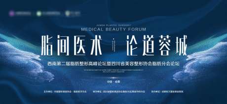医南第二届脂肪整形高峰论坛背景板-采灵感-https://www.cailinggan.com/