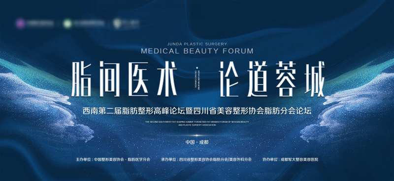 医南第二届脂肪整形高峰论坛背景板-采灵感-cailinggan.com