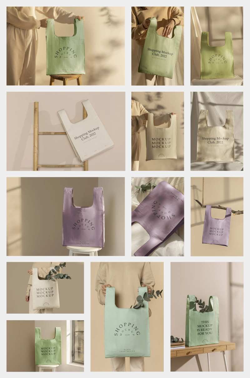 轻奢高级手提袋样机VI设计-采灵感-cailinggan.com