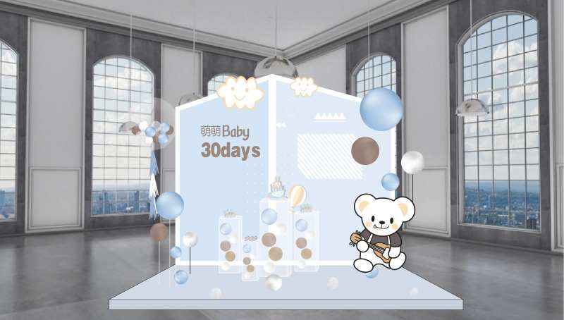 可爱熊宝宝宴美陈-采灵感-cailinggan.com