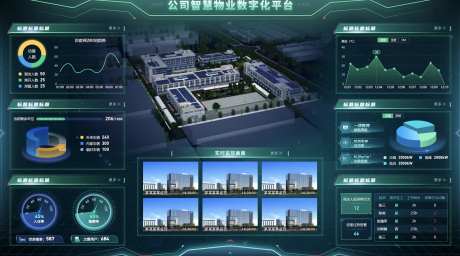 公司智慧物业可视化平台界面设计-采灵感-https://www.cailinggan.com/
