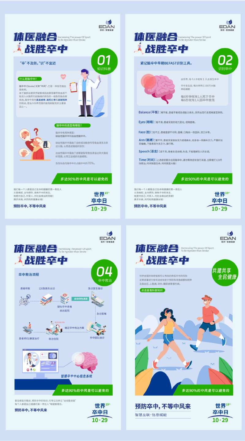 世界卒中日科普海报-采灵感-cailinggan.com