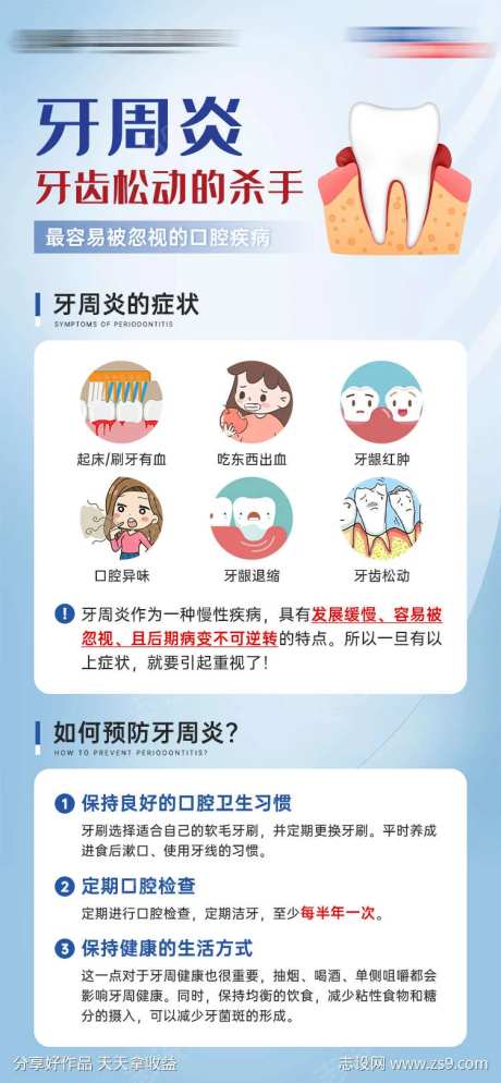 牙周炎症状预防口腔科普-采灵感-https://www.cailinggan.com/