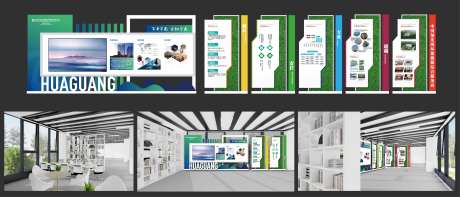 企业文化宣传落地展架美陈装饰-采灵感-https://www.cailinggan.com/