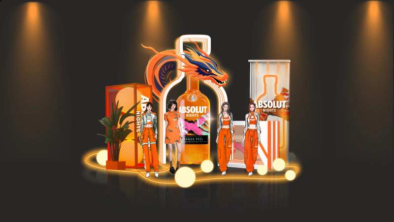 洋酒活动堆头美陈-采灵感-cailinggan.com