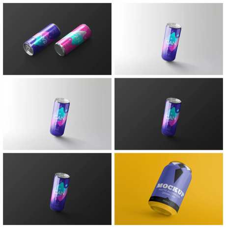 汽水罐罐子包装罐样机-采灵感-https://www.cailinggan.com/