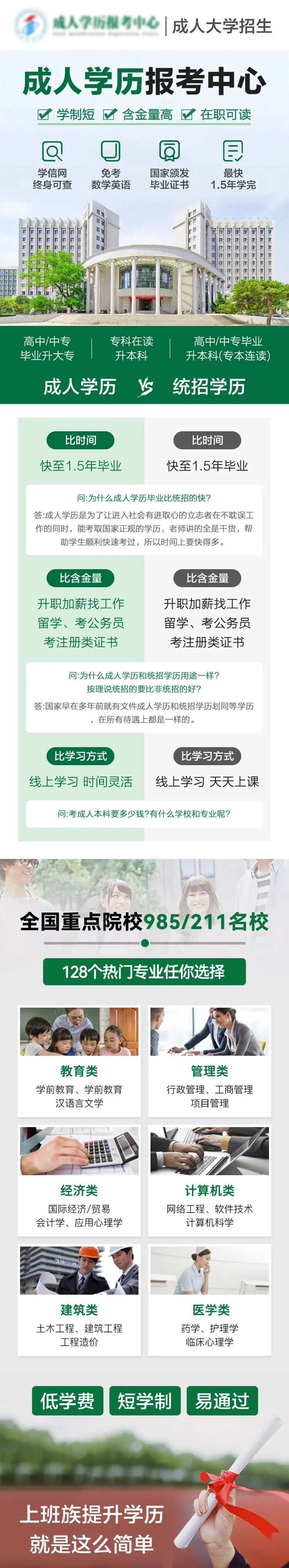 成人学历提升教育专升本专题长图海报-采灵感-cailinggan.com