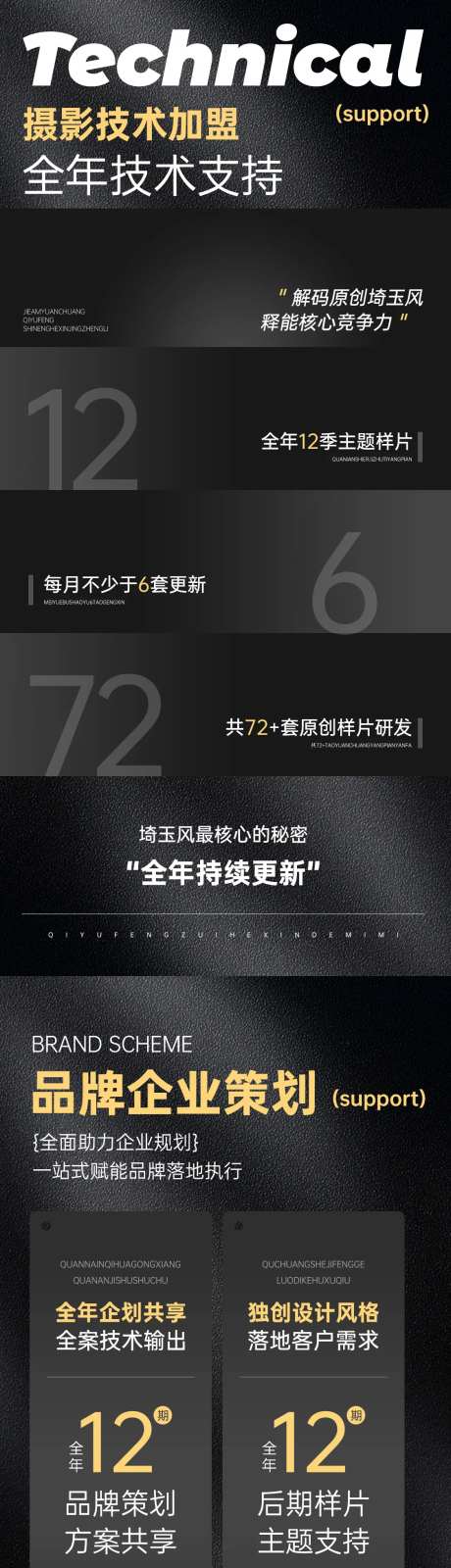 黑色造势宣发课程预热系列招商文字海报-采灵感-https://www.cailinggan.com/