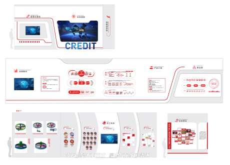 风机展厅平面排版背景板-采灵感-https://www.cailinggan.com/