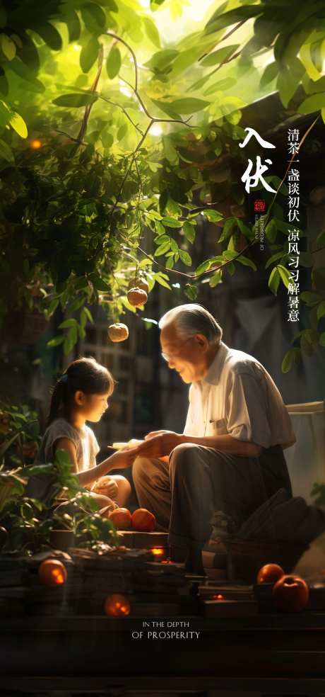 入伏海报-采灵感-https://www.cailinggan.com/