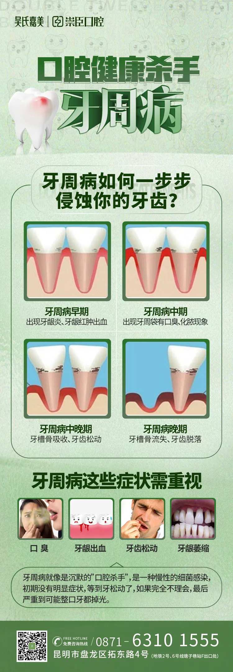 牙周病科普海报-采灵感-cailinggan.com