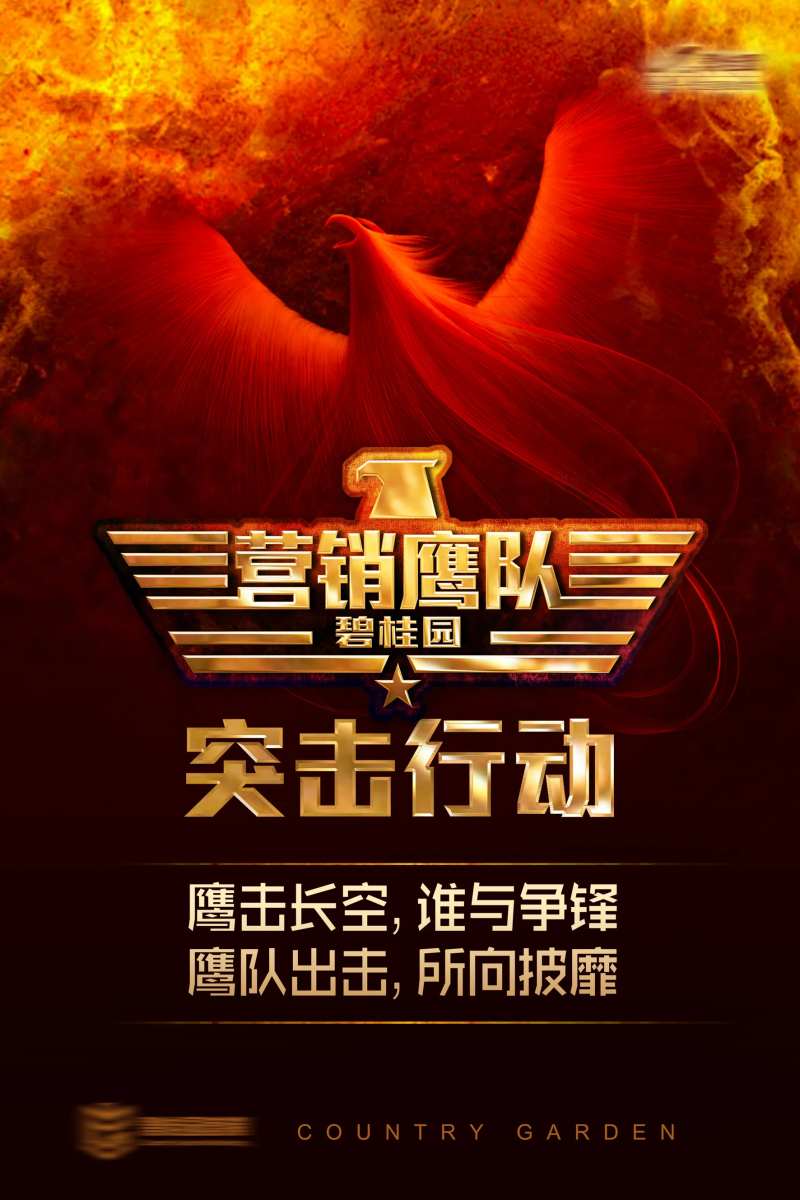 鹰队营销海报-采灵感-cailinggan.com