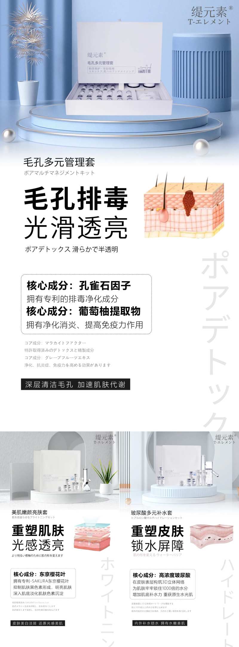 护肤品核心成分海报-采灵感-cailinggan.com