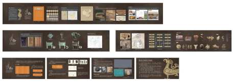 商代展厅博物馆背景板-采灵感-https://www.cailinggan.com/