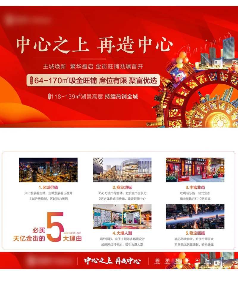 地产商铺必买五大理由微信海报-采灵感-cailinggan.com