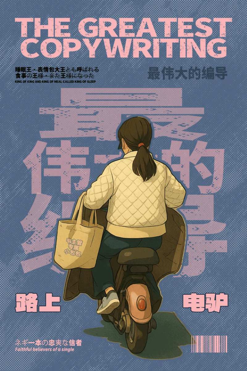 搞笑日式插花海报-采灵感-cailinggan.com