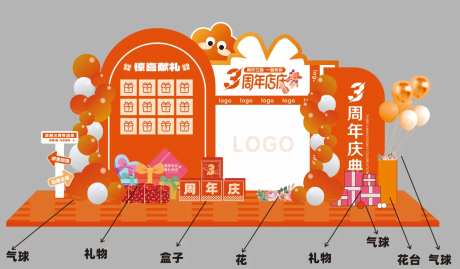 周年庆美陈设计-采灵感-https://www.cailinggan.com/