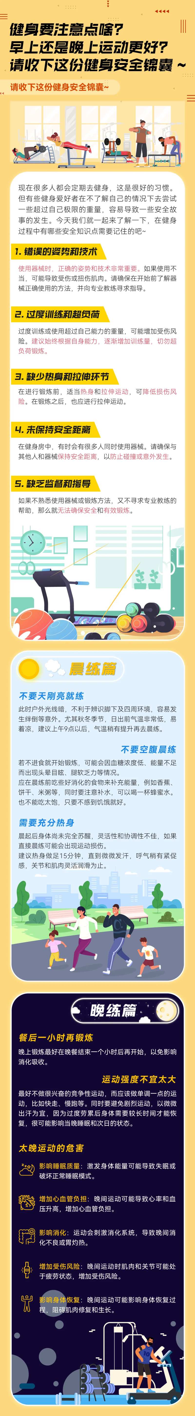 健身安全知识科普长图-采灵感-cailinggan.com