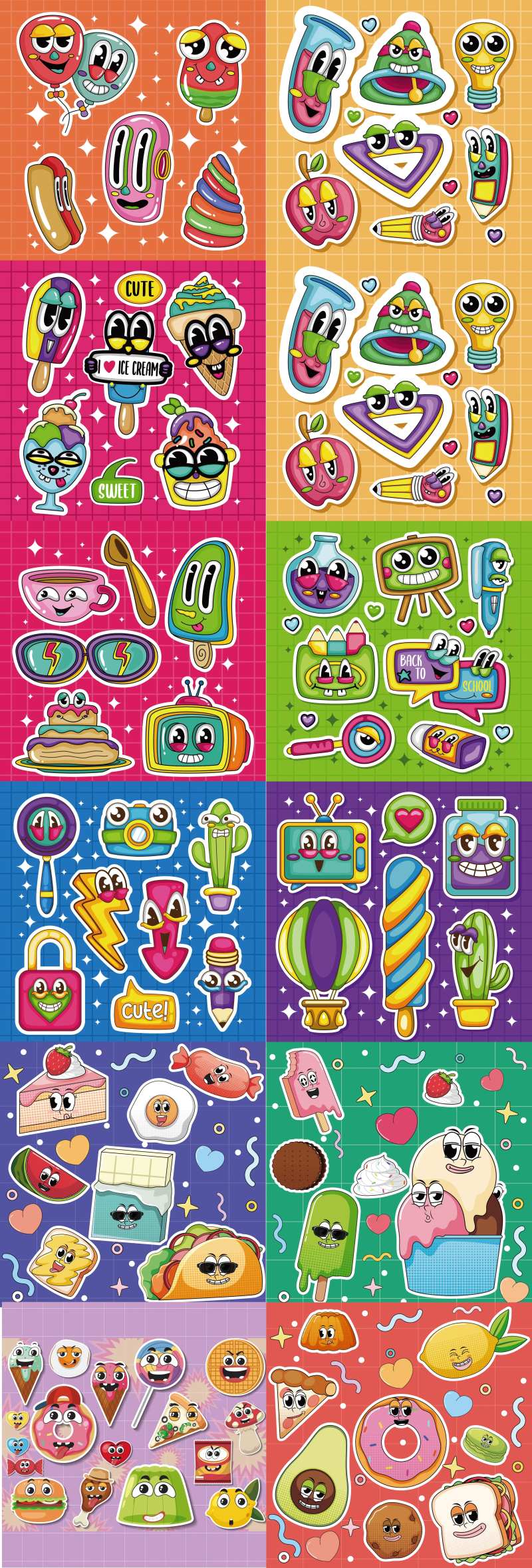 插画贴纸元素-采灵感-cailinggan.com