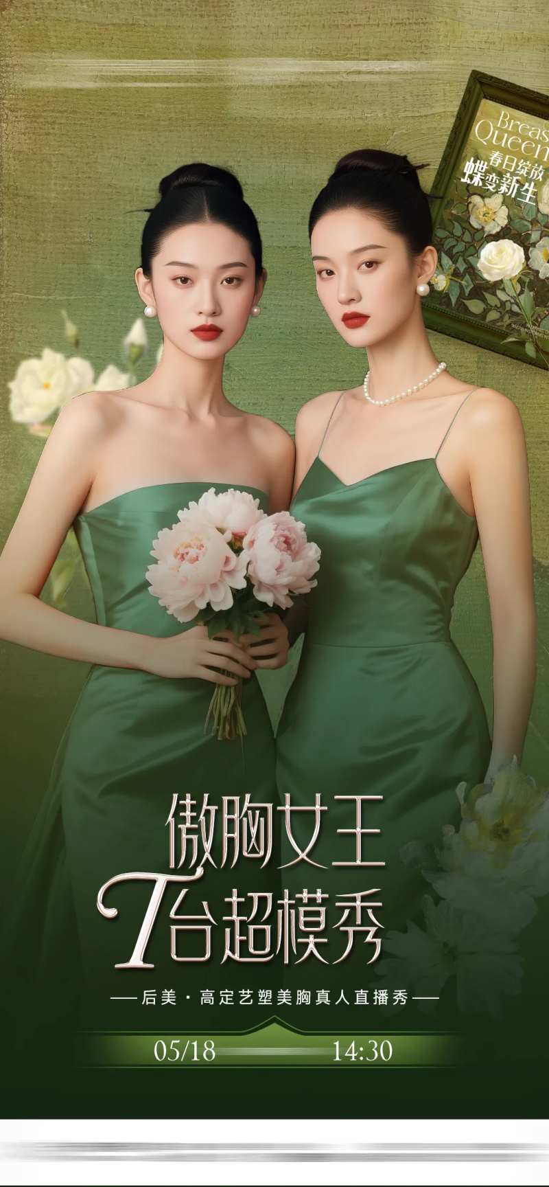 医美丰胸整形走秀海报-采灵感-cailinggan.com