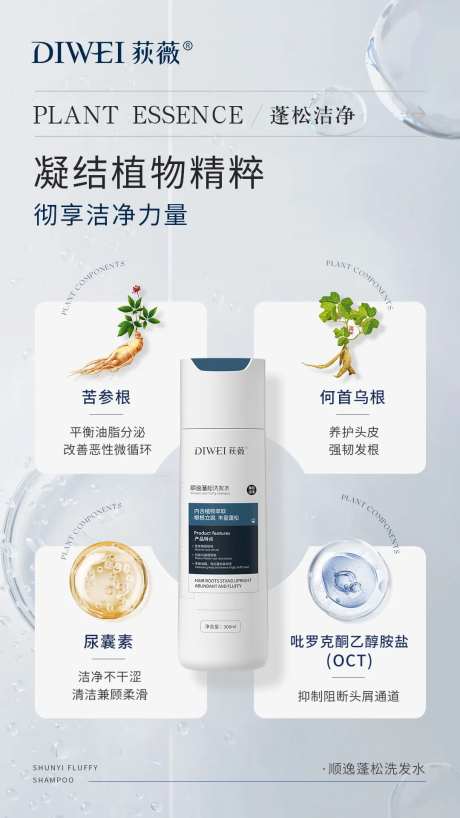 简约大气产品植萃成分海报-采灵感-https://www.cailinggan.com/