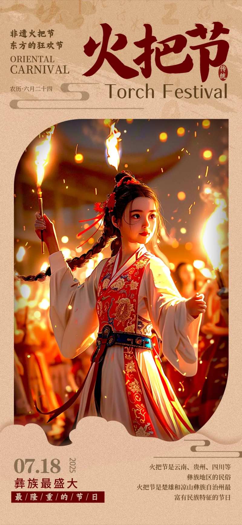 火把节宣传海报-采灵感-cailinggan.com