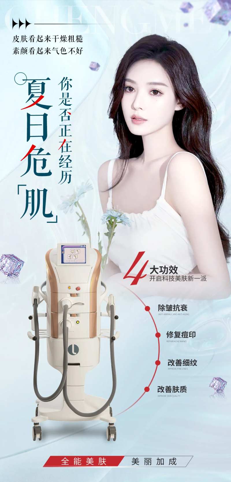 夏日危机医美仪器海报-采灵感-cailinggan.com