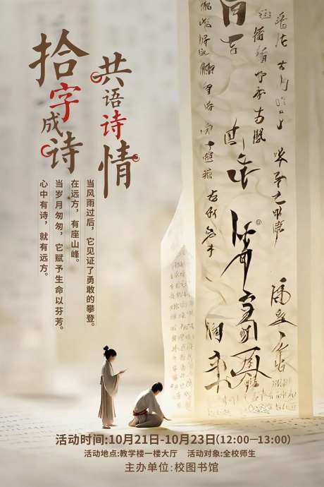 识字诗词海报-采灵感-https://www.cailinggan.com/