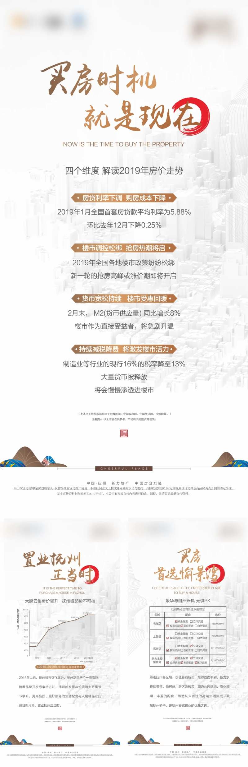 地产购房政策价值系列海报-采灵感-cailinggan.com