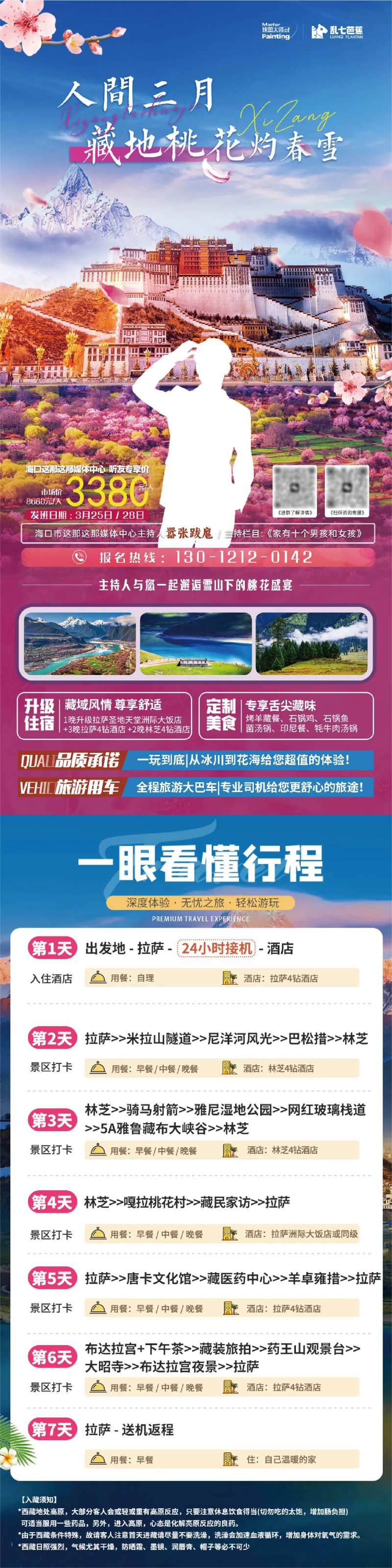 西藏桃花节长图-采灵感-cailinggan.com