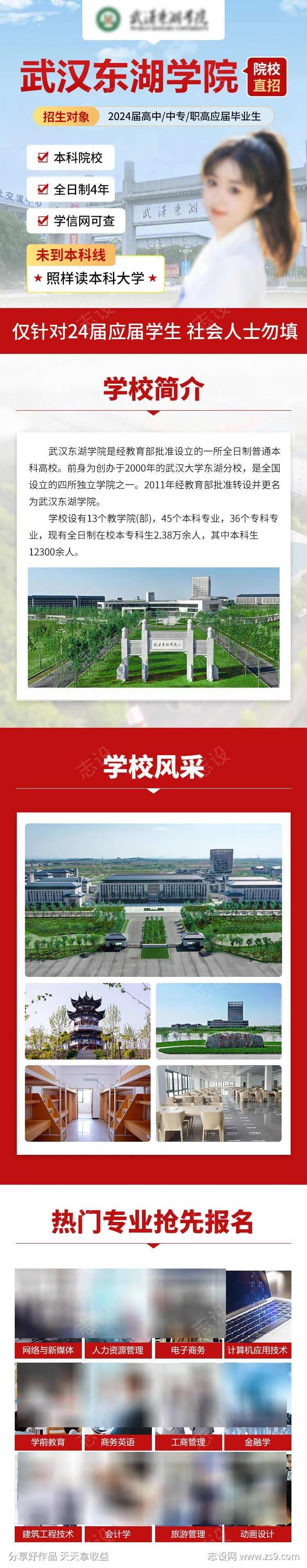 学历提升教育专升本专题信息流长图-采灵感-cailinggan.com