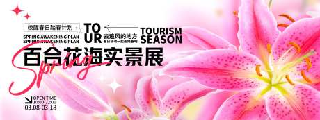 百合花海实景展背景板-采灵感-https://www.cailinggan.com/