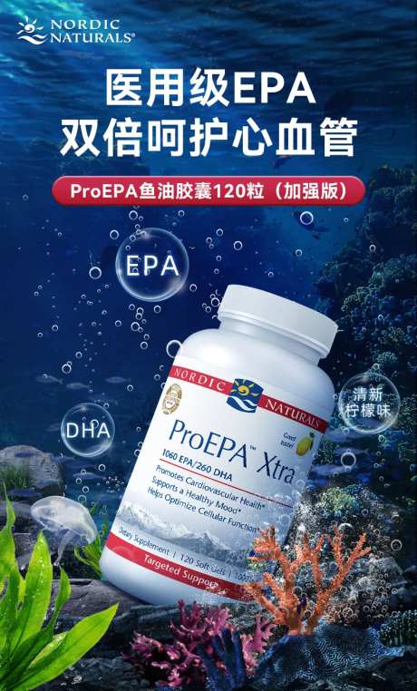 鱼油胶囊海报-采灵感-https://www.cailinggan.com/