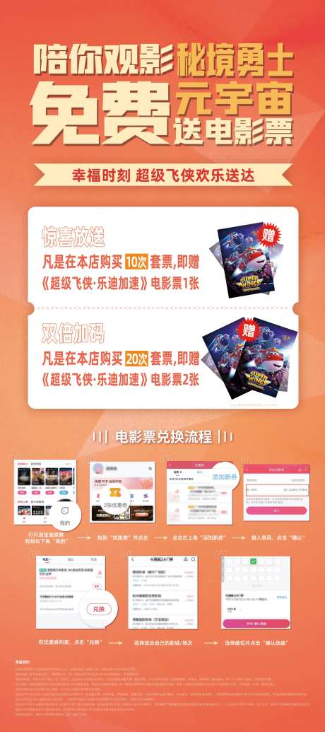 促销赠票活动流程展架-采灵感-https://www.cailinggan.com/