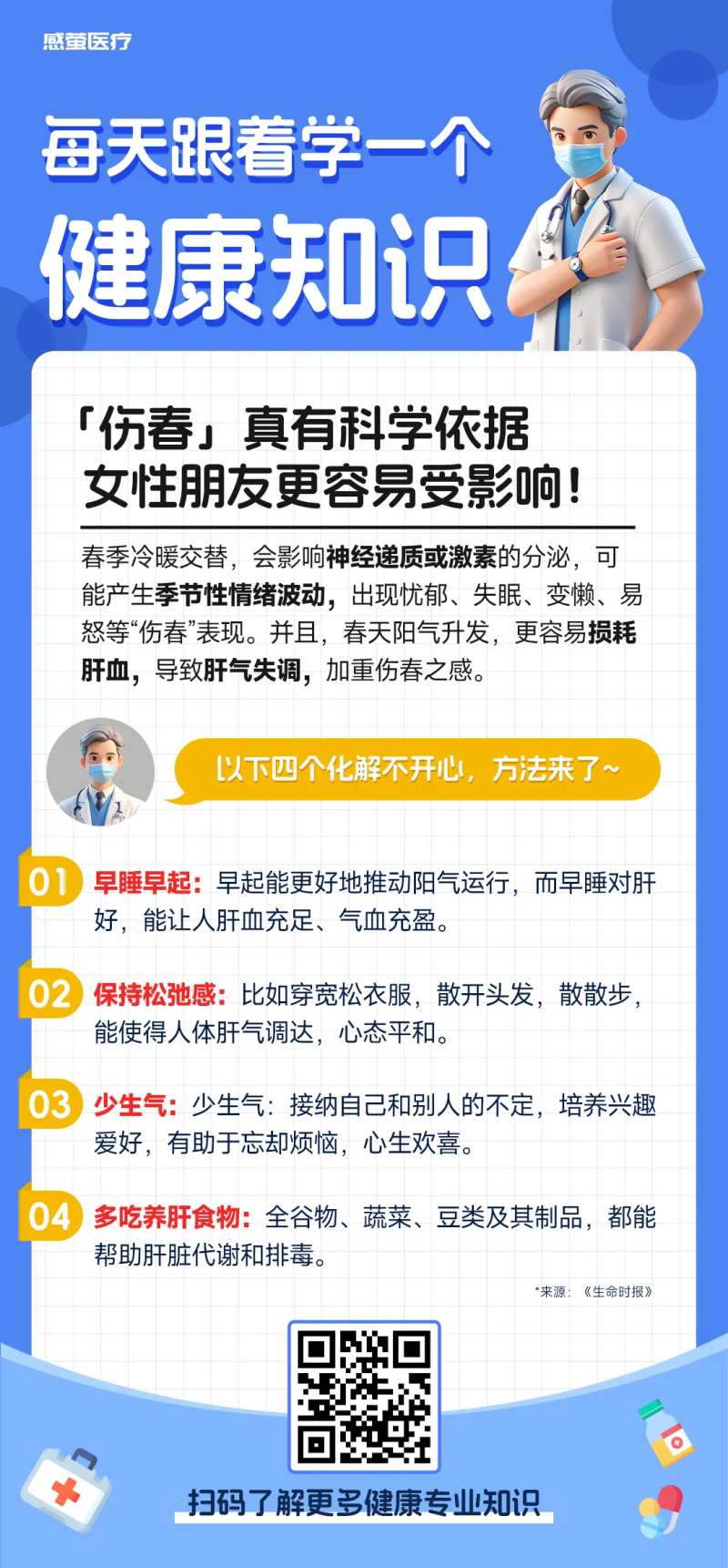 健康知识伤春科普海报-采灵感-cailinggan.com
