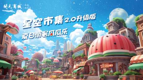 星空市集西瓜城堡-采灵感-https://www.cailinggan.com/