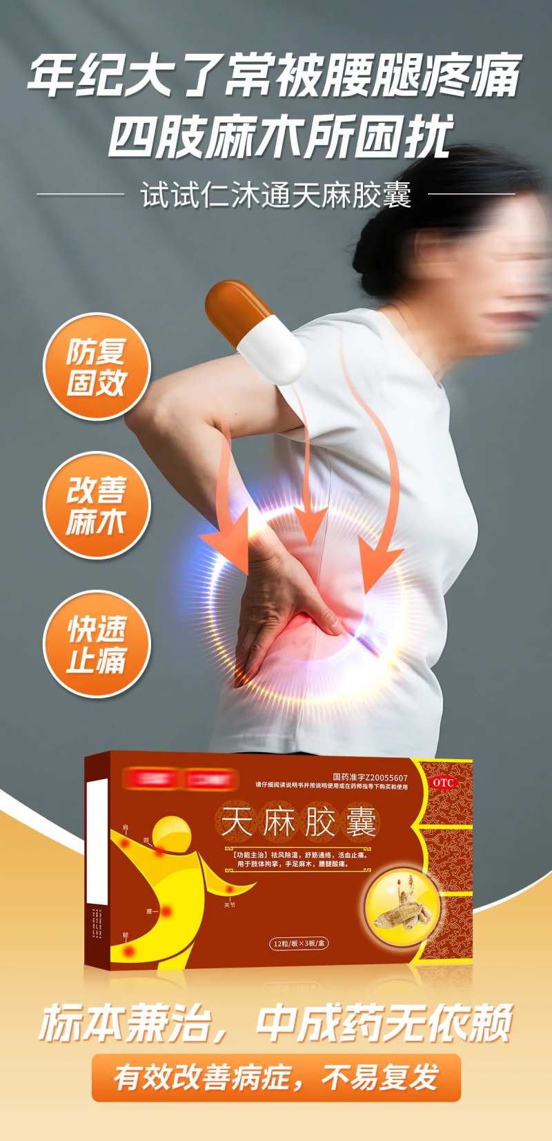 风湿骨病药品功效造势海报-采灵感-cailinggan.com