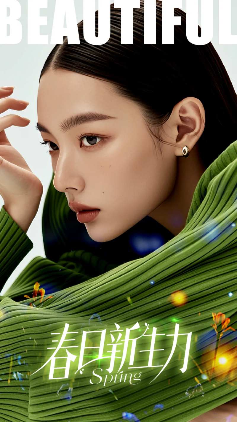 医美春日新生力宣传海报-采灵感-cailinggan.com